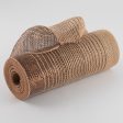 10  Jute Poly Mesh: Chocolate Foil Ombré For Sale