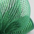 21  Poly Deco Mesh: Wide Foil Metallic Emerald For Cheap