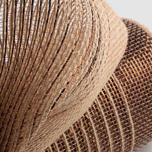 10  Jute Poly Mesh: Chocolate Foil Ombré For Sale