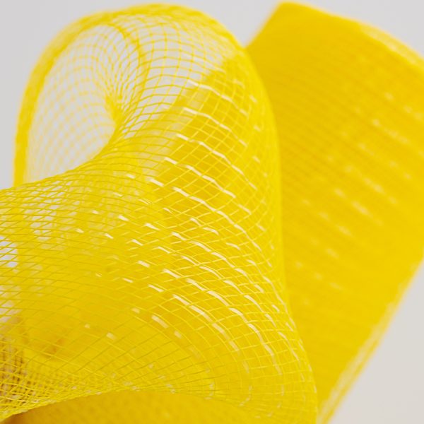 10  Poly Mesh Roll: Metallic Daffodil Yellow Online now