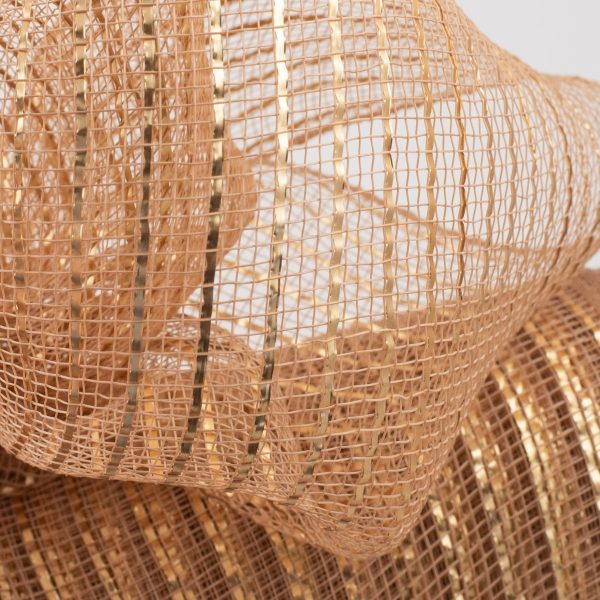 10  Poly Deco Mesh: Matte Champagne Wide Foil Online