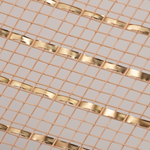 10  Poly Deco Mesh: Matte Champagne Wide Foil Online