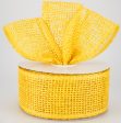 2.5  Poly Burlap Mesh Ribbon: Yellow (20 Yards) Supply