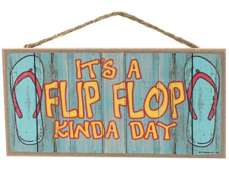 10  Wooden Sign: A Flip Flop Day For Sale