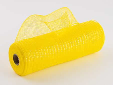 10  Poly Mesh Roll: Metallic Daffodil Yellow Online now