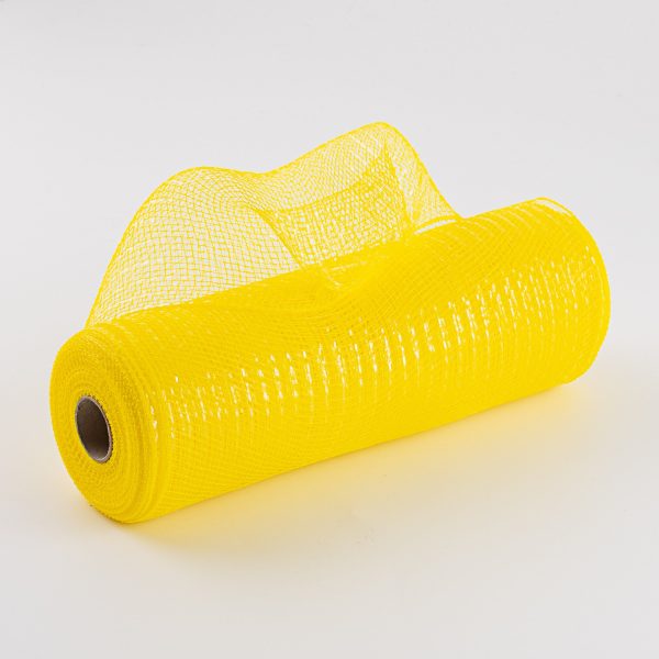 10  Poly Mesh Roll: Metallic Daffodil Yellow Online now