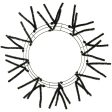 15-24  Tinsel Work Wreath Form: Black Hot on Sale