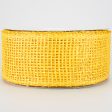 2.5  Poly Burlap Mesh Ribbon: Yellow (20 Yards) Supply