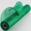 21  Poly Deco Mesh: Wide Foil Metallic Emerald For Cheap