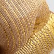 10  Jute Poly Mesh: Gold Foil Ombré Fashion