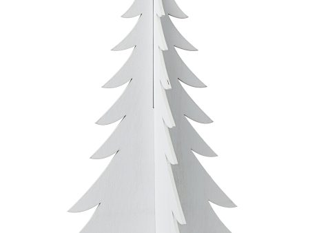 12  Wooden 2-Piece Pine Tree: White Wash Online Sale