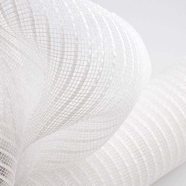 21  Poly Deco Mesh: Wide Foil Film White Online now