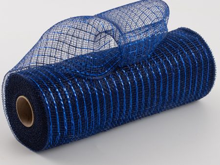 10  Poly Deco Mesh: Metallic Navy Royal Online