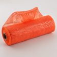 10  Poly Mesh Rolls: Deluxe Wide Foil Orange Online Hot Sale