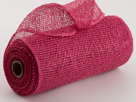 10  Poly Burlap Mesh: Fuchsia Pink For Cheap