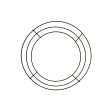 10-inch Wire Wreath Form: 3-Wire Black on Sale