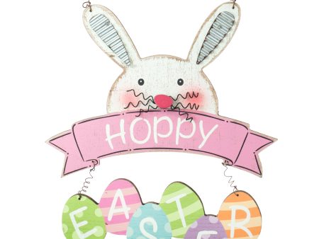 14  Hoppy Easter Bunny Sign on Sale