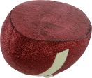 11  Football Accent: Metallic Glitter Crimson Red & White For Discount