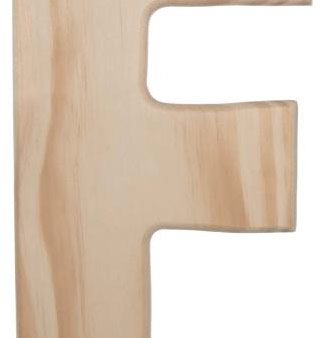 12  Natural Wood Letter: F Discount