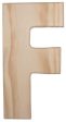 12  Natural Wood Letter: F Discount