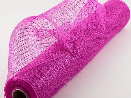 21  Poly Deco Mesh: Metallic Hot Pink For Sale