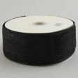 2.5  Poly Deco Mesh Ribbon: Metallic Black Online now