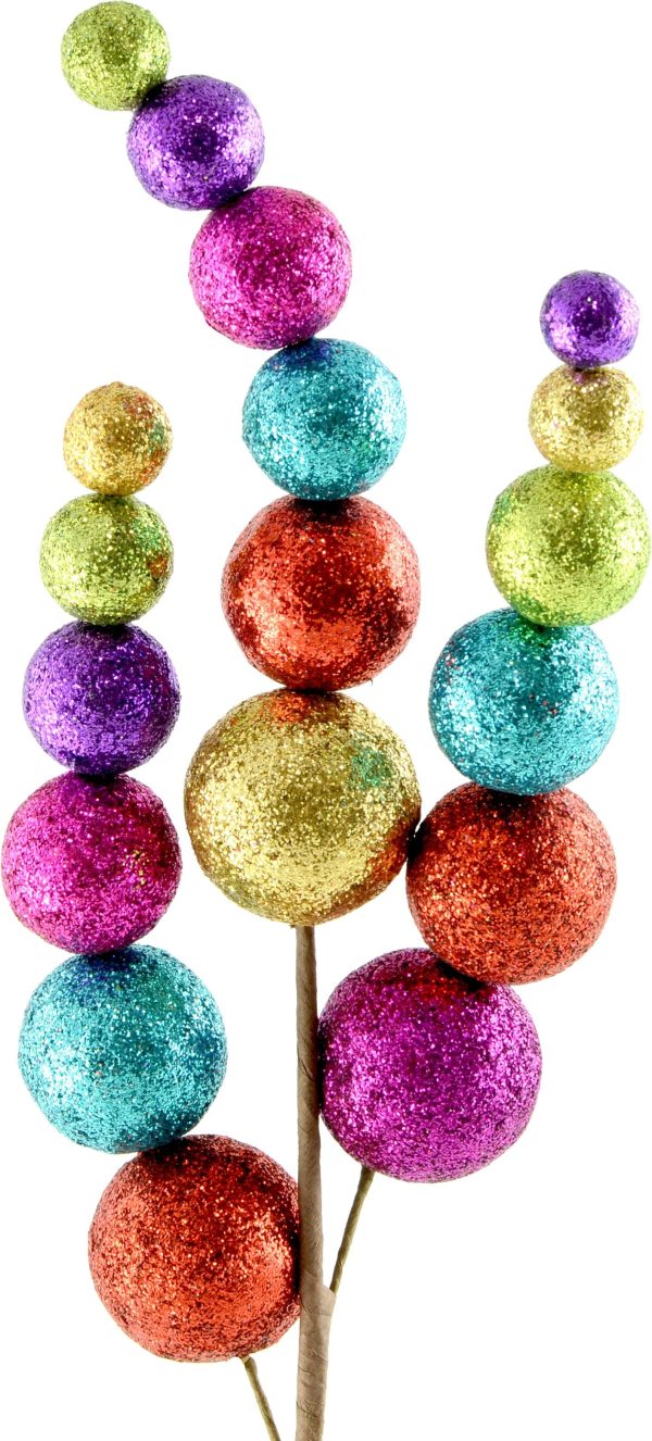 24  Rainbow Metallic Ball Spray: Gold, Lime, Fuchsia, Turquoise For Sale