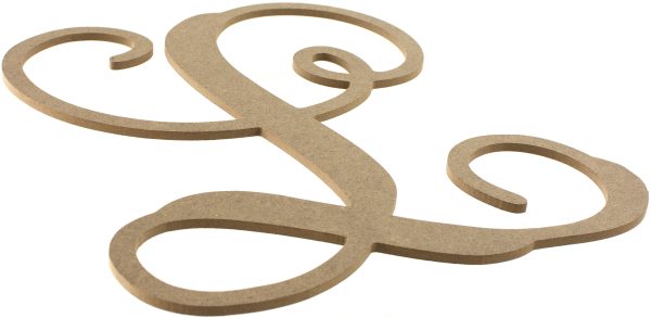 12  Wood Letter Vine Monogram: L For Discount