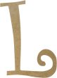 14  Decorative Wooden Curly Letter: L Online Hot Sale