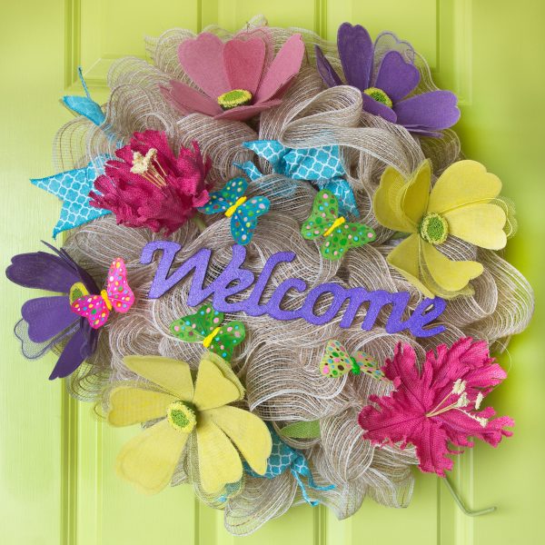 12  Wooden Word Cutout: Welcome on Sale