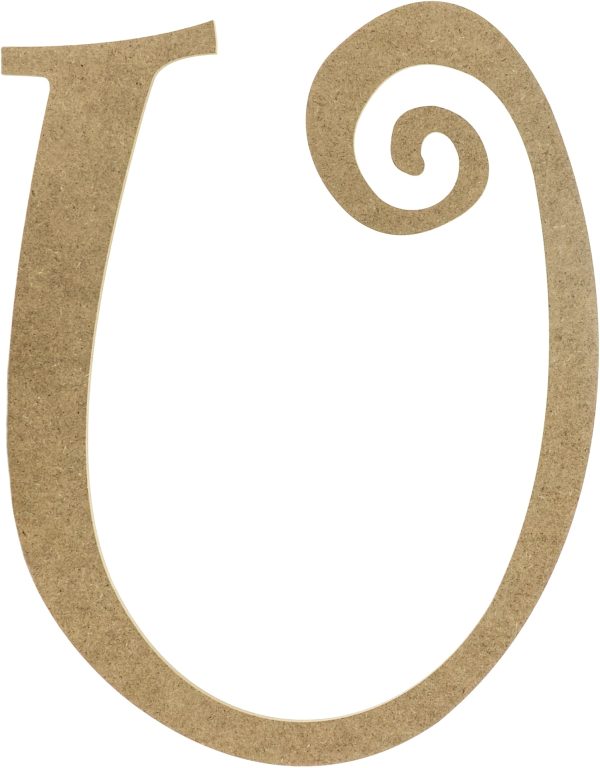 14  Decorative Wooden Curly Letter: U Online