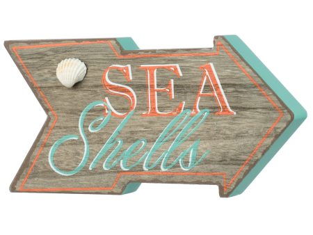 10  Sea Shells Arrow Block Sign Fashion