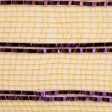 21  Poly Mesh Roll: Gold with Purple Stripe Online now