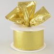 4  Gold Lamé Ribbon (50 Yards) Supply