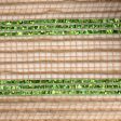 10  Poly Jute Deco Mesh: Natural & Green Laser Metallic Stripe (10 Yards) For Cheap