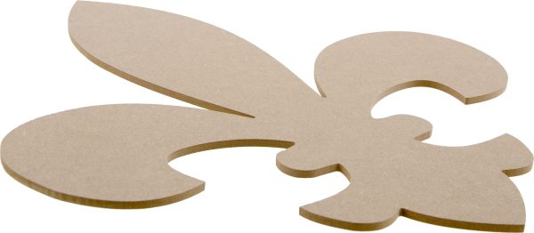 16  Wooden Fleur De Lis Decoration: Natural Online Sale