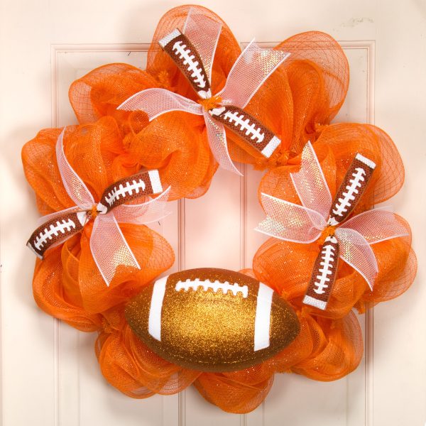 11  Football Accent: Metallic Glitter Burnt Orange Cheap