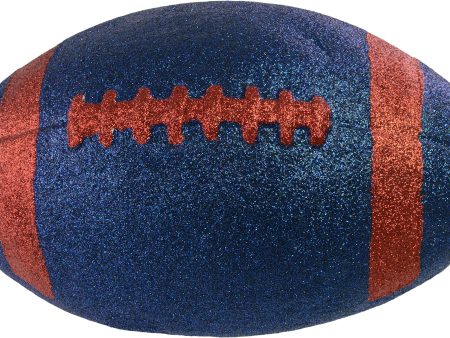 11  Football Accent: Metallic Glitter Navy & Red Fashion