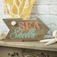 10  Sea Shells Arrow Block Sign Fashion