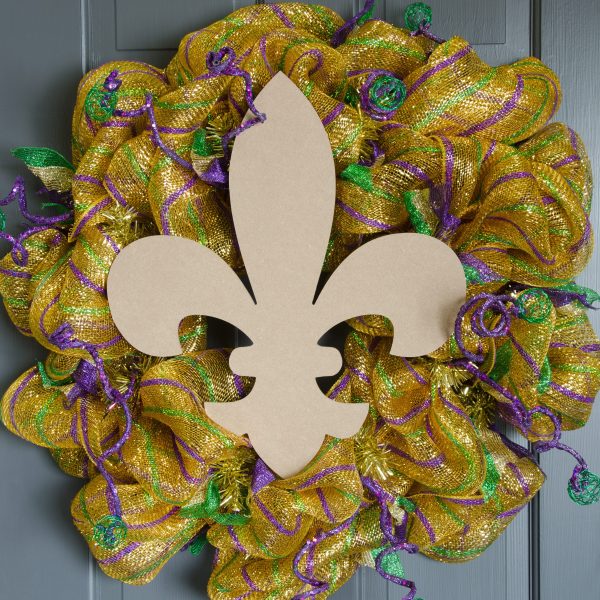 16  Wooden Fleur De Lis Decoration: Natural Online Sale