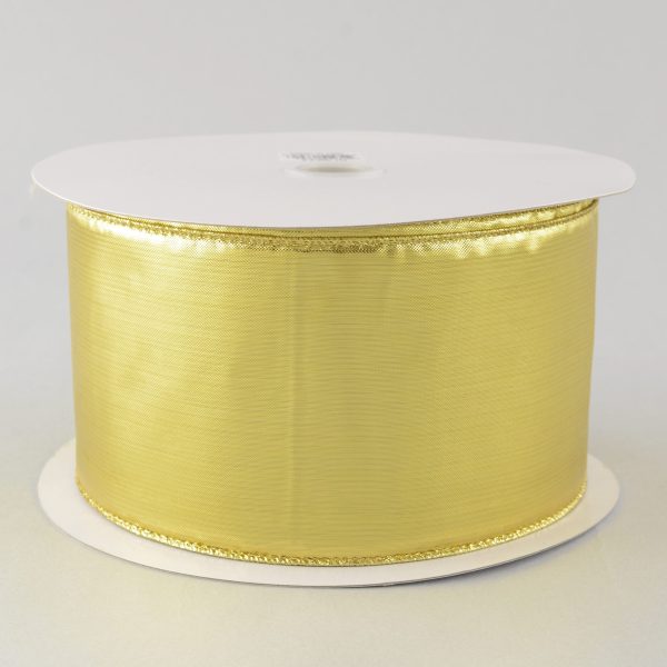 4  Gold Lamé Ribbon (50 Yards) Supply