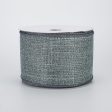 2.5  Royal Faux Burlap Ribbon: Grey (10 Yards) Discount