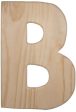 12  Natural Wood Letter: B on Sale