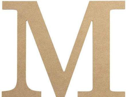 10  Decorative Wood Letter: M on Sale