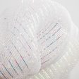 10  Poly Deco Mesh: Iridescent White Supply