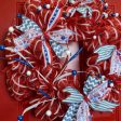 27  Glitter Ball Tubing Spray: Red, White, Blue Patriotic Fashion