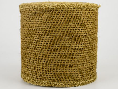 4  Burlap Ribbon: Olive Green (10 Yards) For Cheap