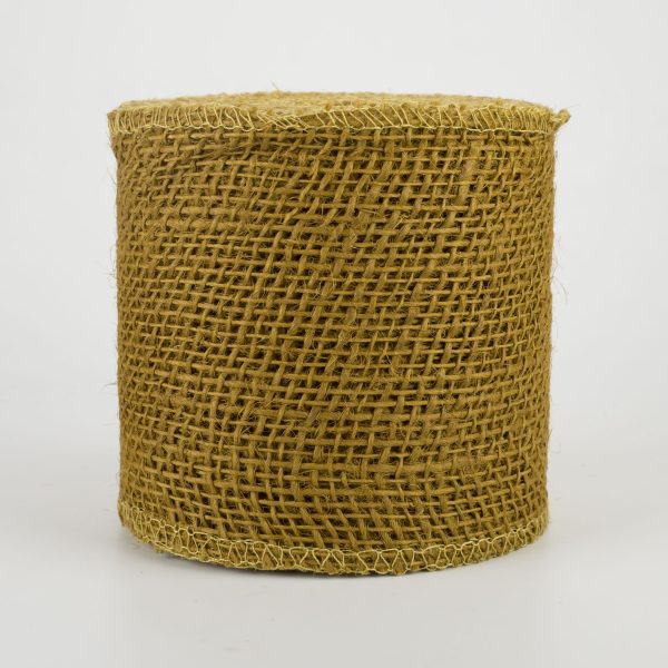 4  Burlap Ribbon: Olive Green (10 Yards) For Cheap