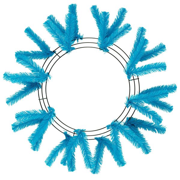 15-24  Work Wreath Form: Turquoise For Discount