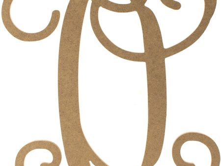 12  Wood Letter Vine Monogram: O Fashion